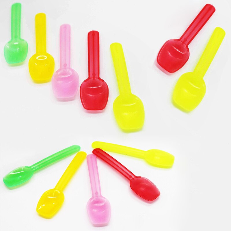 Plastic Disposable Ice Cream Spoons (50 pcs)
