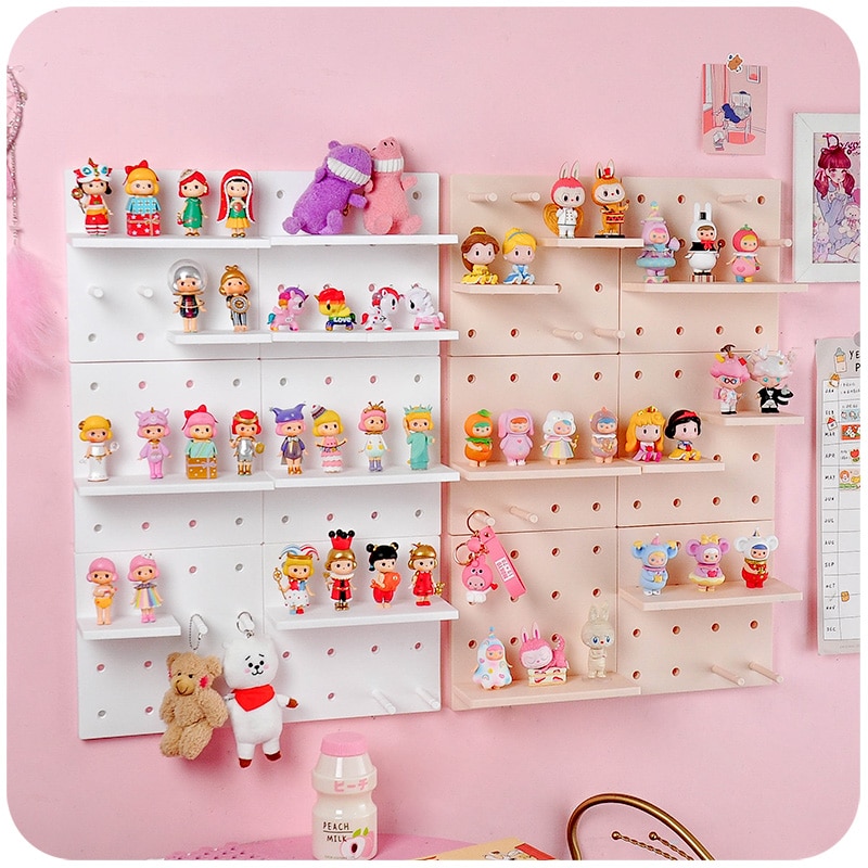 Plastic DIY Pegboard Shelves Plastic DIY Pegboard Shelves