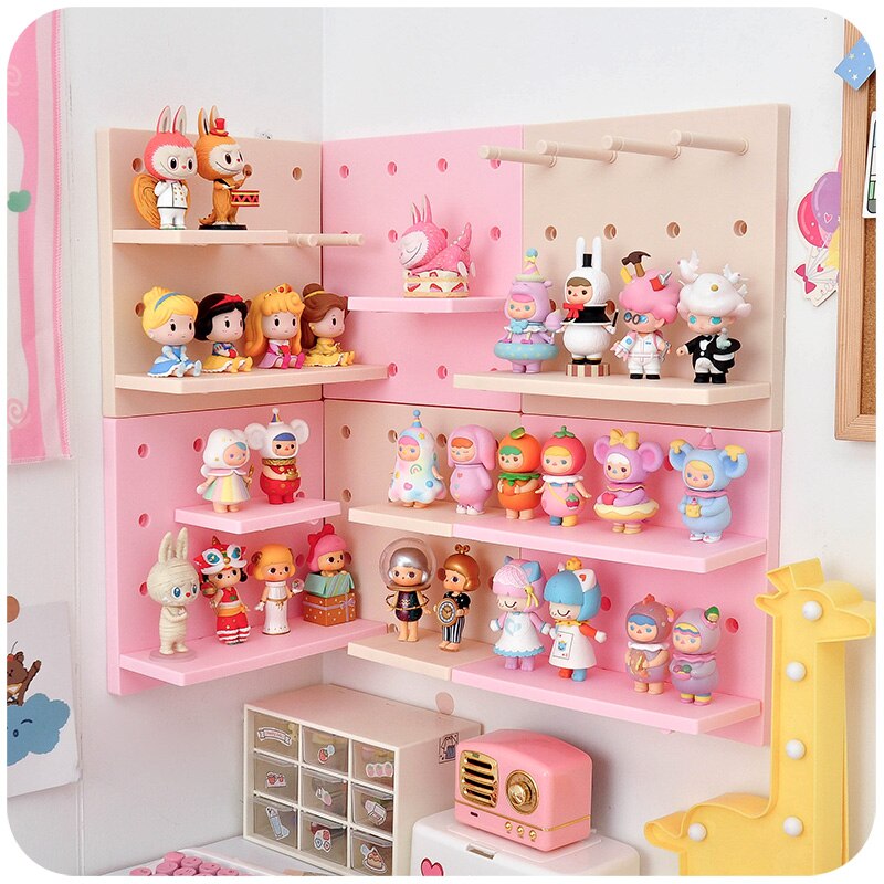 Plastic DIY Pegboard Shelves