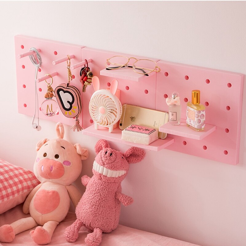 Plastic DIY Pegboard Shelves