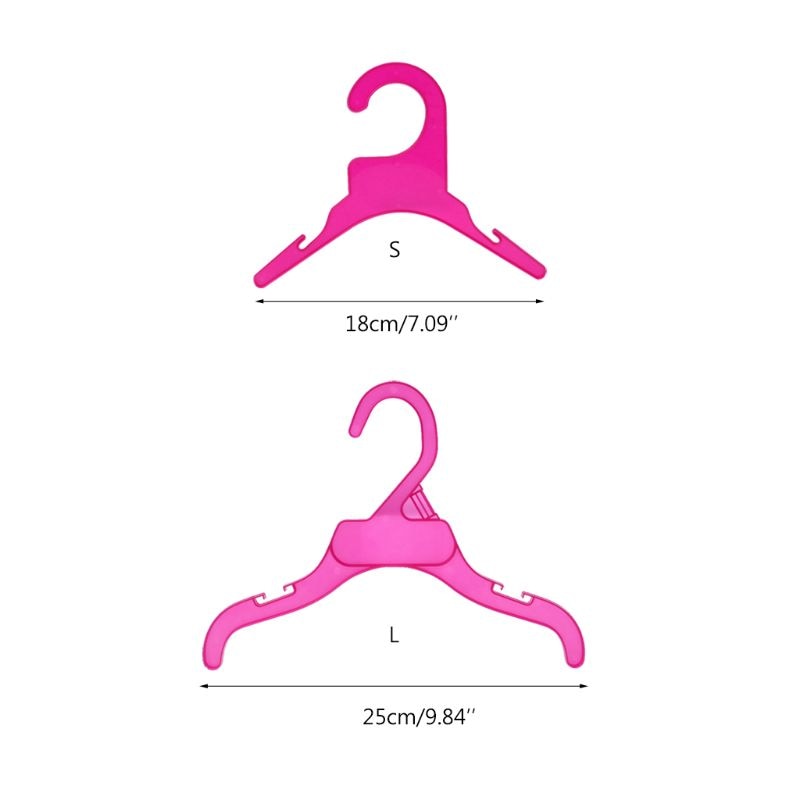Plastic Dog Clothes Hangers (10pcs) Plastic Dog Clothes Hangers (10pcs)