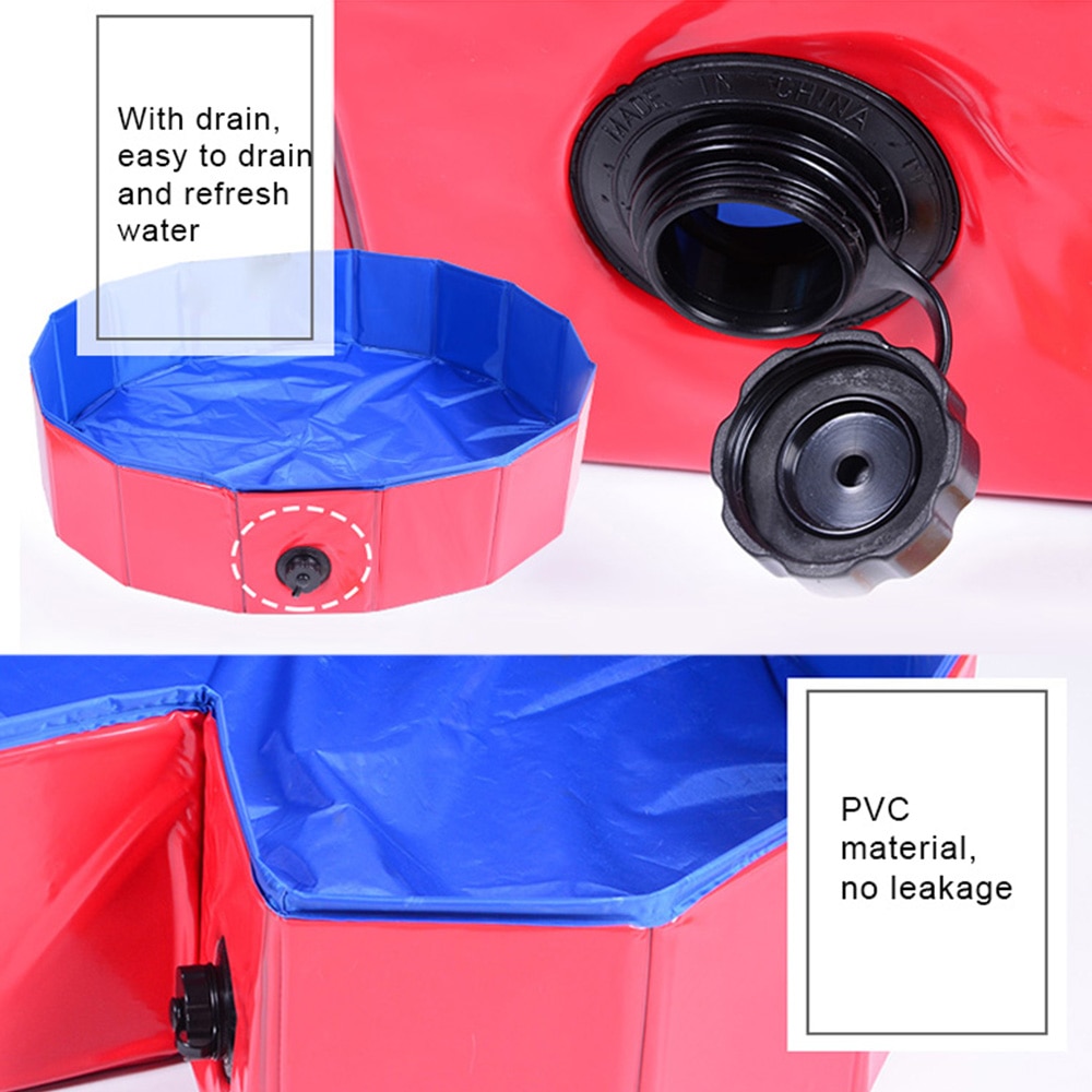 Plastic Dog Pool Collapsible Bath Tub Plastic Dog Pool Collapsible Bath Tub