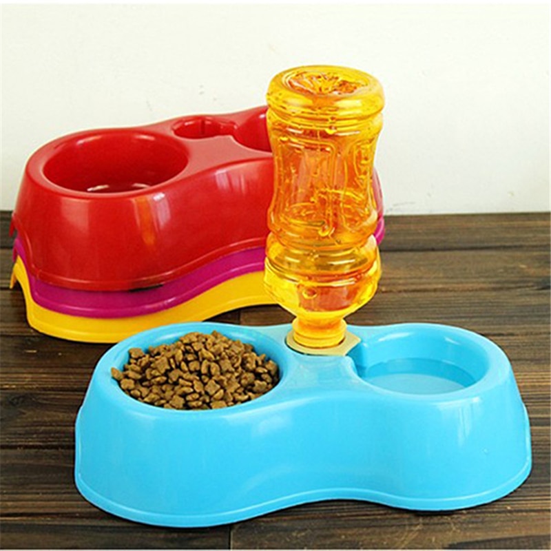 Plastic Double Dog Bowl Feeder Plastic Double Dog Bowl Feeder