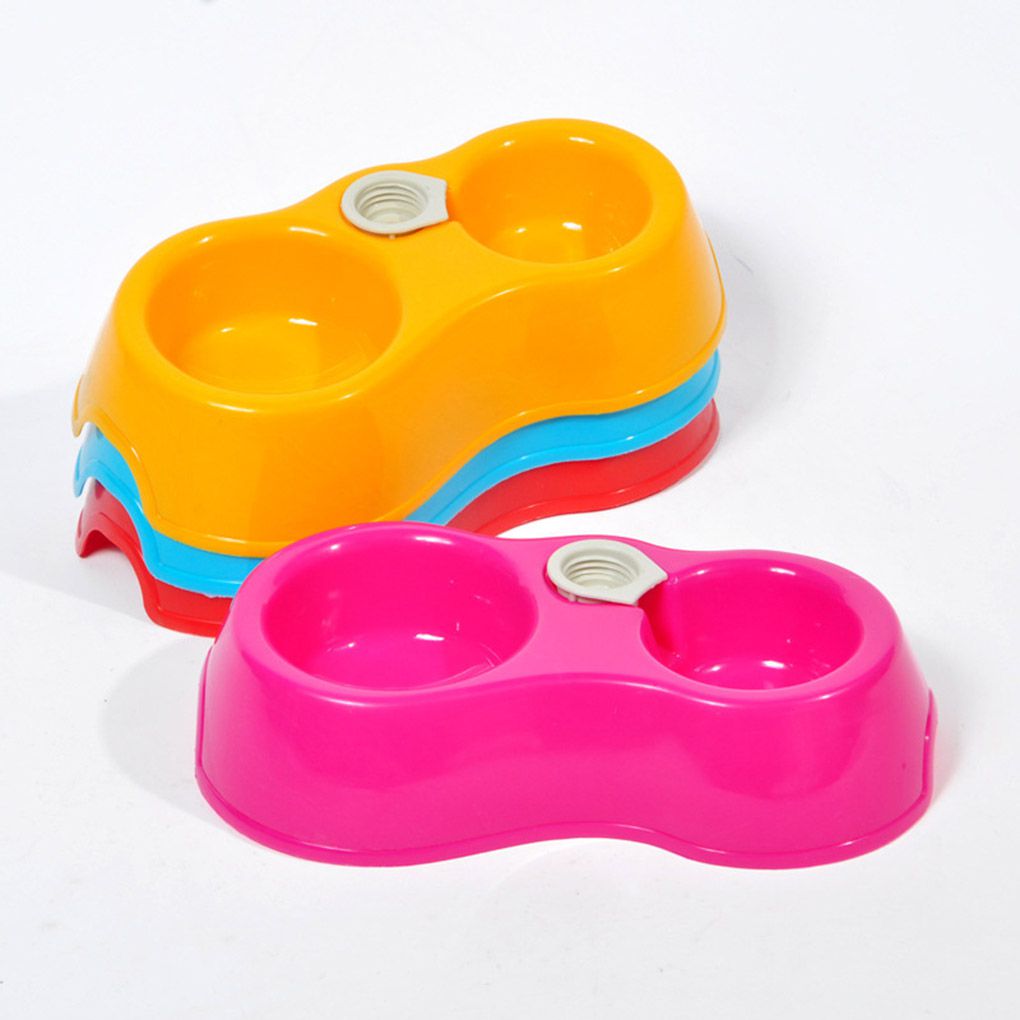 Plastic Double Dog Bowl Feeder Plastic Double Dog Bowl Feeder