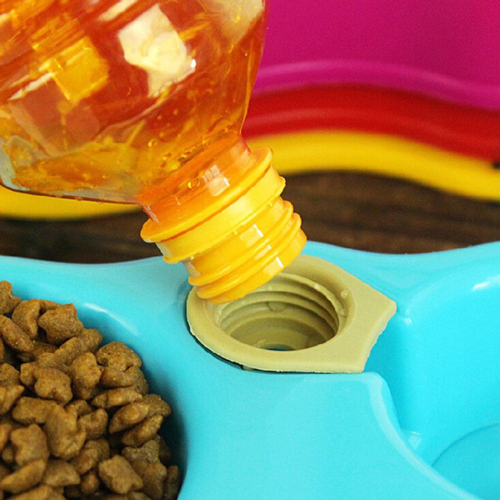 Plastic Double Dog Bowl Feeder Plastic Double Dog Bowl Feeder