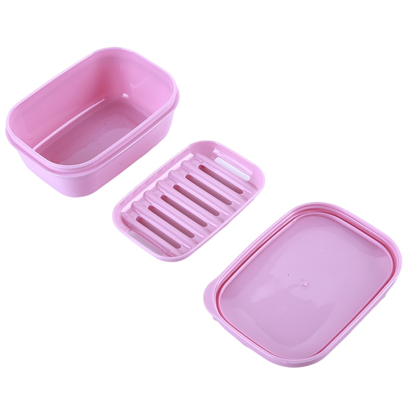 Plastic Dual Layer Portable Soap Holder