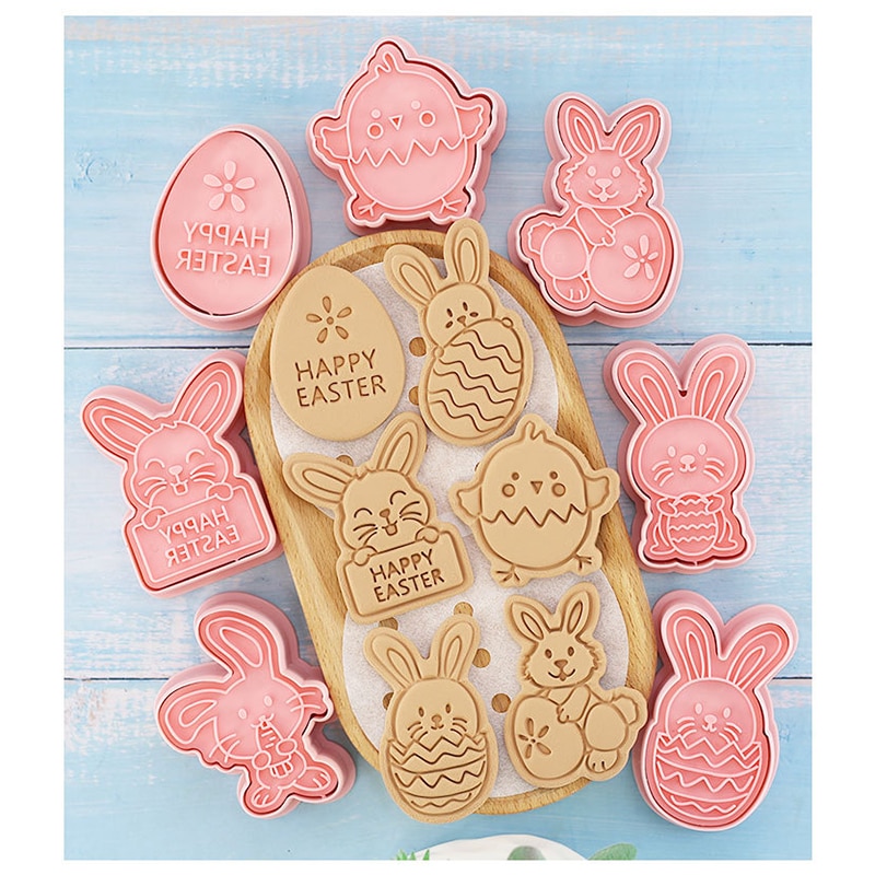 Plastic Easter Biscuit Cutters (8 pcs) Plastic Easter Biscuit Cutters (8 pcs)