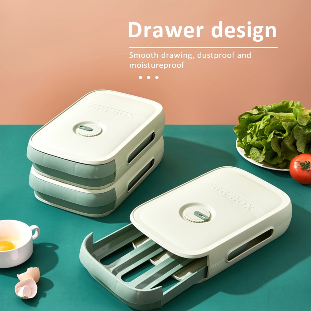 Plastic Egg Holder Storage Drawer