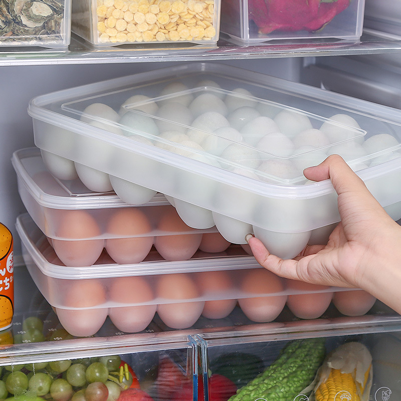 Plastic Egg Storage Box for Fridge with 34 Grids Plastic Egg Storage Box for Fridge with 34 Grids