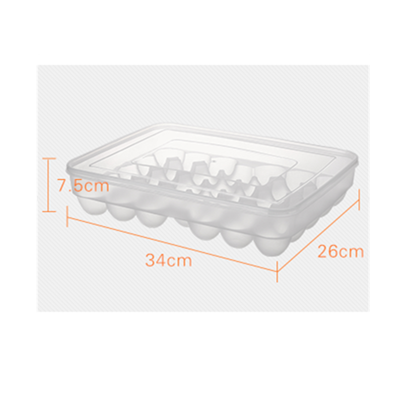 Plastic Egg Storage Box for Fridge with 34 Grids