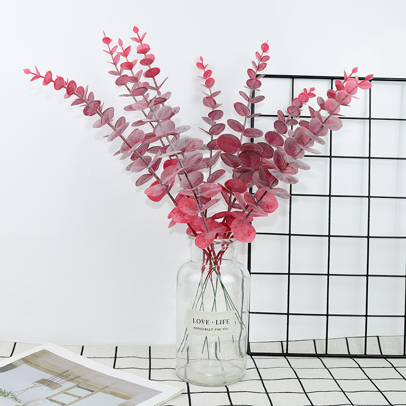 Plastic Eucalyptus Artificial Leaves (5pcs)