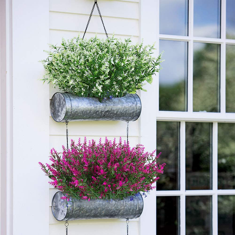 Plastic Fake Lavender Flowers (8pcs)