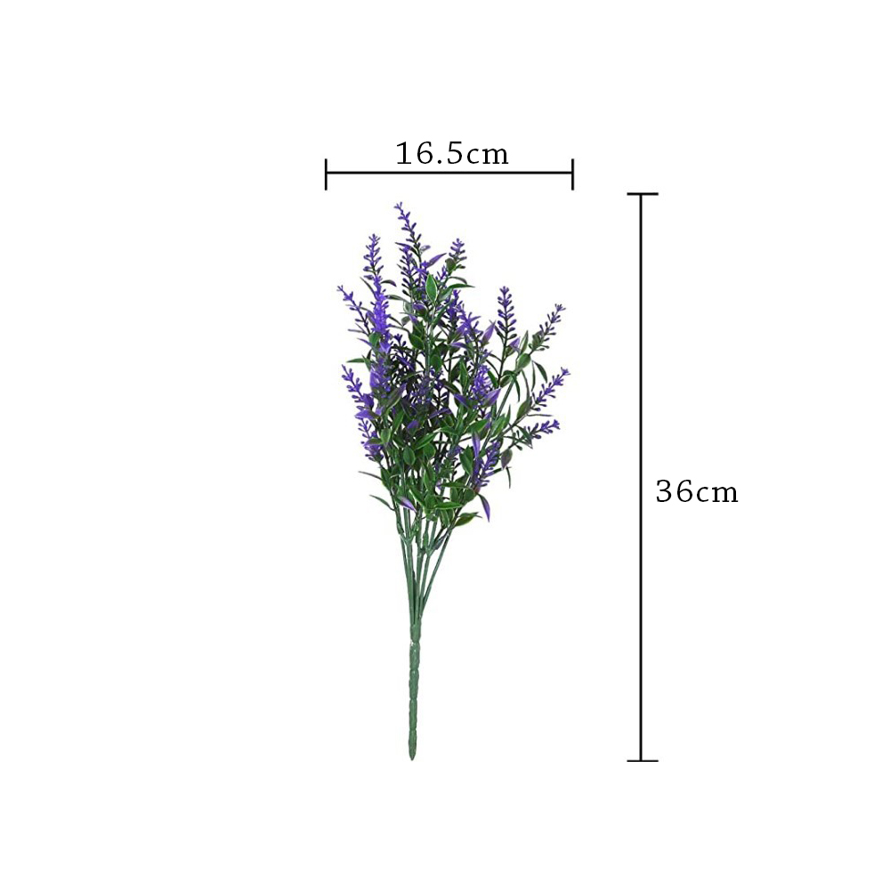 Plastic Fake Lavender Flowers (8pcs)