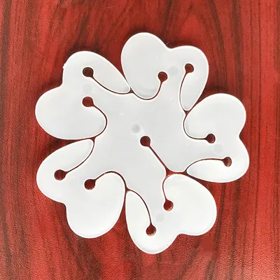 Plastic Flower Balloon Clips (5pcs)