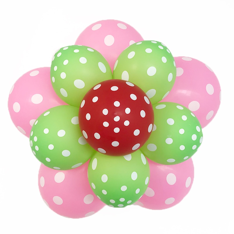 Plastic Flower Balloon Clips (5pcs)