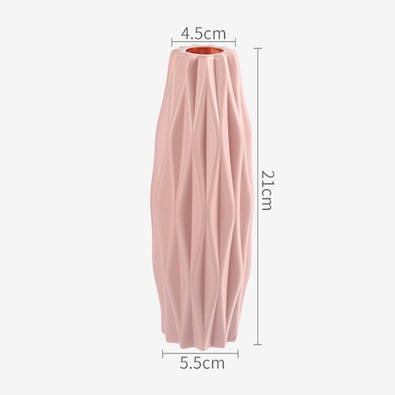 Plastic Flower Vase House Ornament