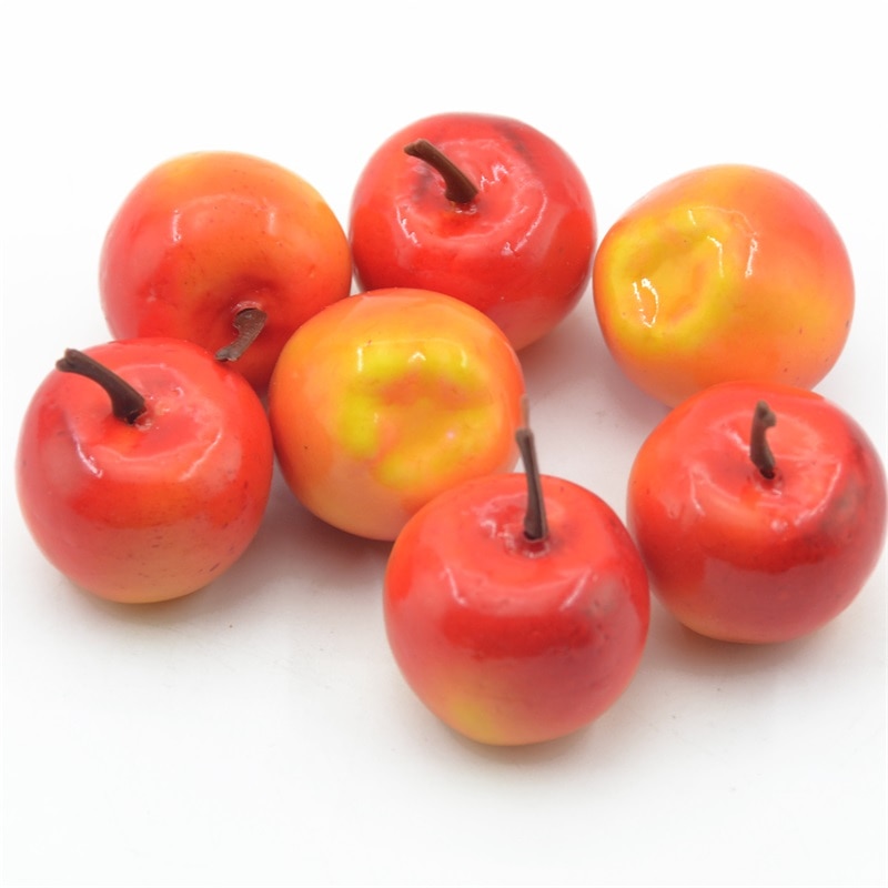 Plastic Foam Artificial Apples (10pcs)