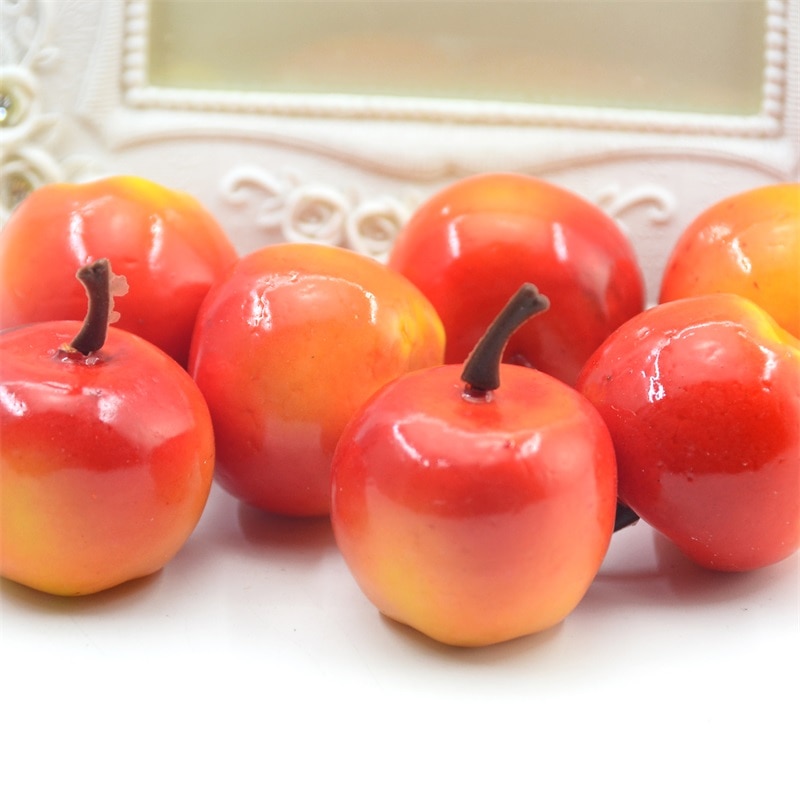 Plastic Foam Artificial Apples (10pcs)