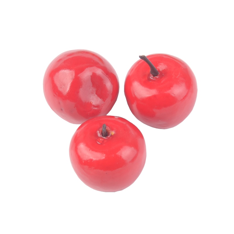 Plastic Foam Artificial Apples (10pcs)