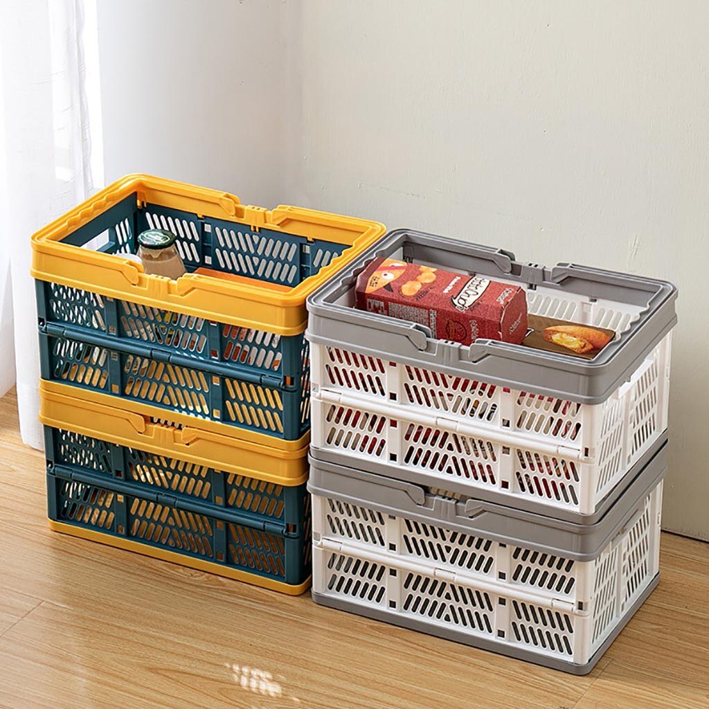 Plastic Folding Basket with Handle Plastic Folding Basket with Handle