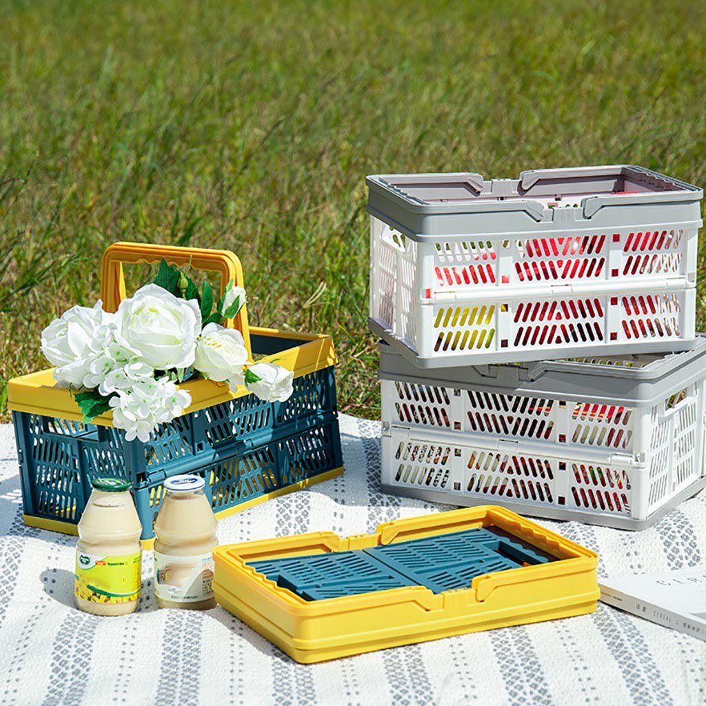 Plastic Folding Basket with Handle Plastic Folding Basket with Handle