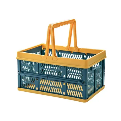 Plastic Folding Basket with Handle Plastic Folding Basket with Handle