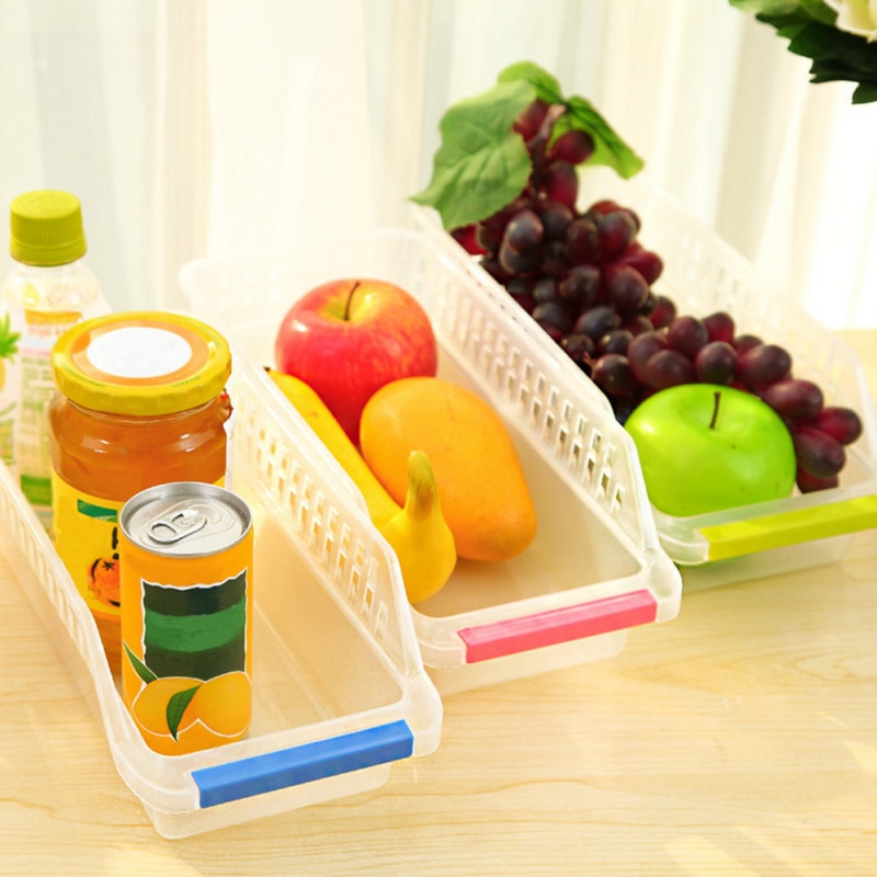 Plastic Fridge Storage Tray Basket
