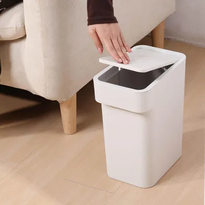 Plastic Garbage Bin Press Type Trash Can