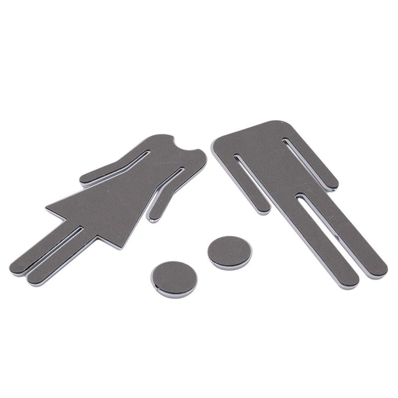 Plastic Gender Toilet Door Stickers