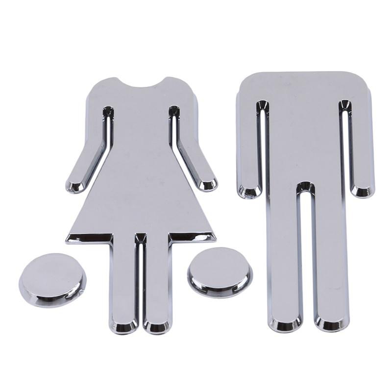Plastic Gender Toilet Door Stickers