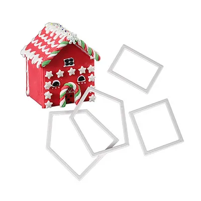 Plastic Gingerbread House Cookie Cutter Set Plastic Gingerbread House Cookie Cutter Set