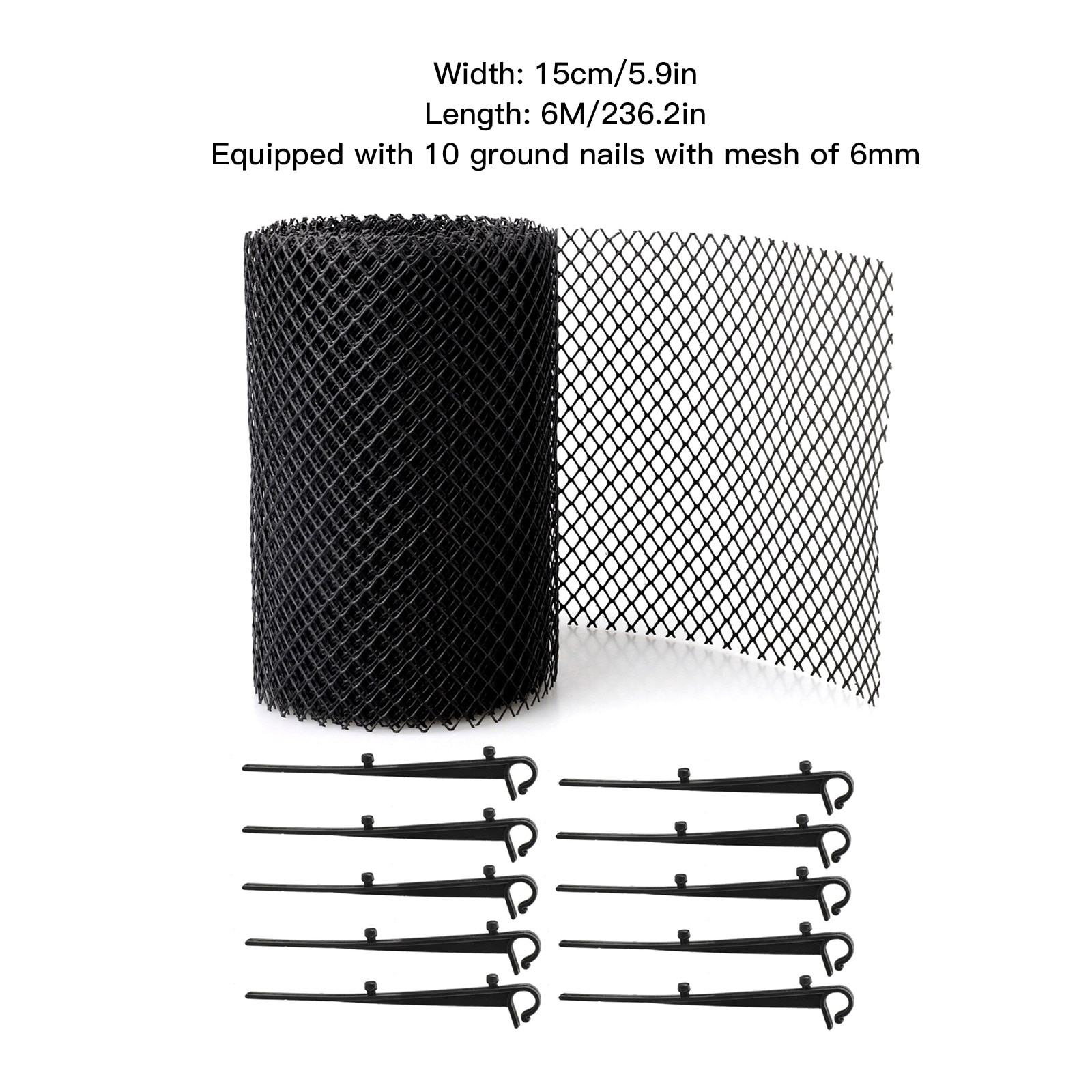 Plastic Gutter Leaf Guard with Nails