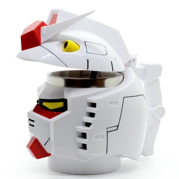 Plastic Head Gundam Mug with Stainless Steel Cup Plastic Head Gundam Mug with Stainless Steel Cup