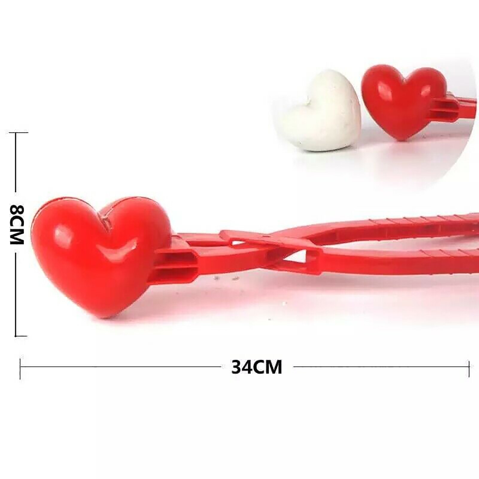 Plastic Heart Snowball Maker Mold Plastic Heart Snowball Maker Mold