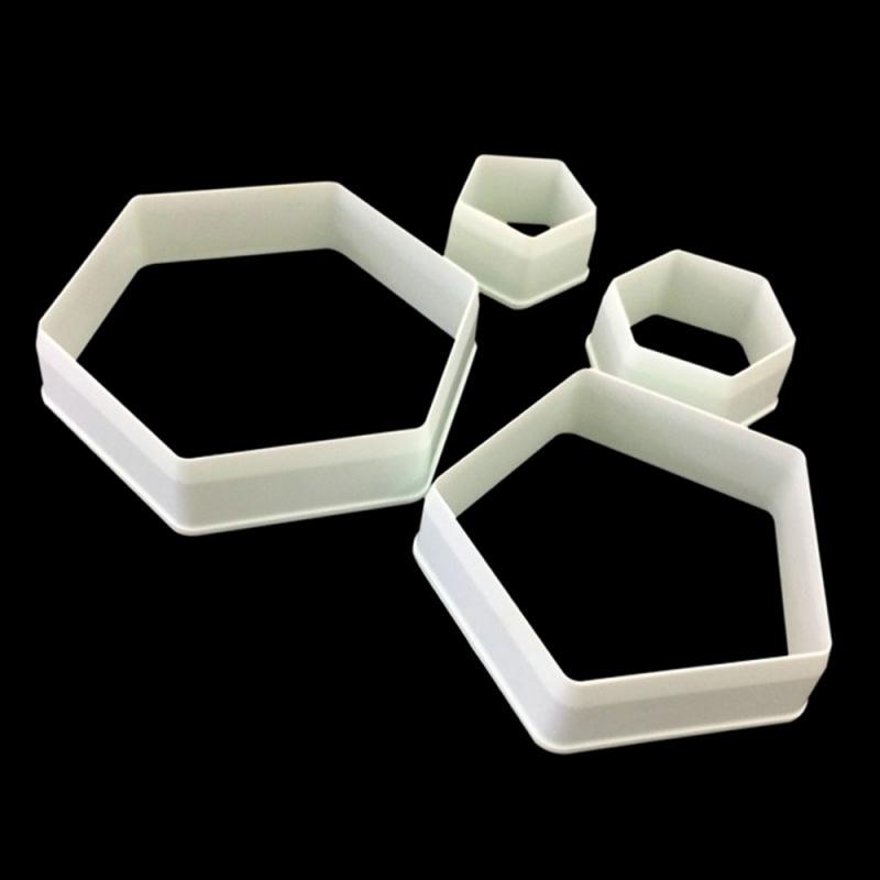 Plastic Hexagon Cookie Cutter (4 pcs) Plastic Hexagon Cookie Cutter (4 pcs)