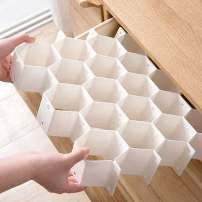 Plastic Honeycomb Drawer Organizer (8pcs) Plastic Honeycomb Drawer Organizer (8pcs)