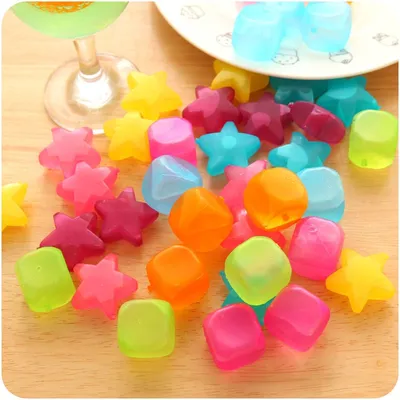Plastic Ice Cubes 6PCS Reusable Ice Plastic Ice Cubes 6PCS Reusable Ice