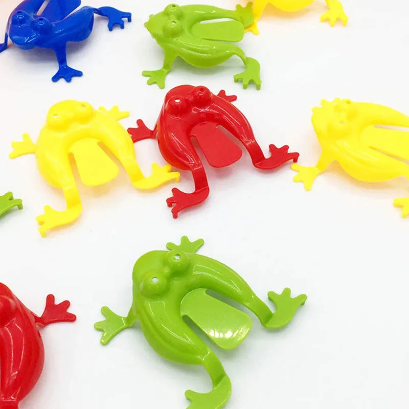 Plastic Jumping Frogs Bouncing Toy (10Pcs)