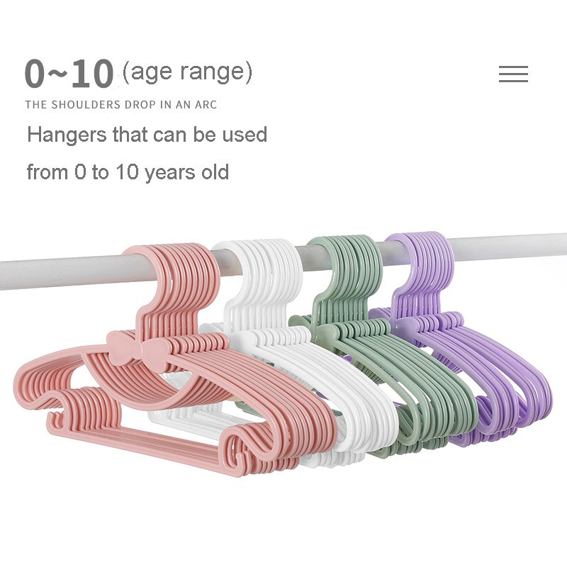 Plastic Kids Hangers for Kids and Baby Clothes
