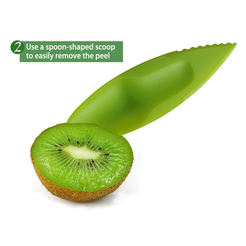 Plastic Kiwi Fruit Spoons (5pcs) Plastic Kiwi Fruit Spoons (5pcs)