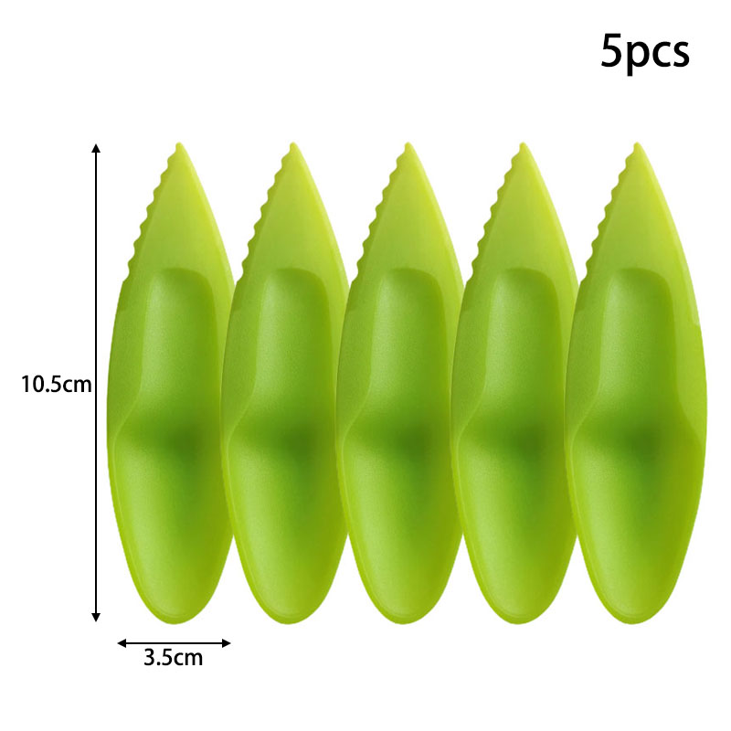 Plastic Kiwi Fruit Spoons (5pcs) Plastic Kiwi Fruit Spoons (5pcs)