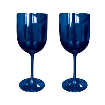 Plastic Metallic Wine Glasses (2 pcs) Plastic Metallic Wine Glasses (2 pcs)