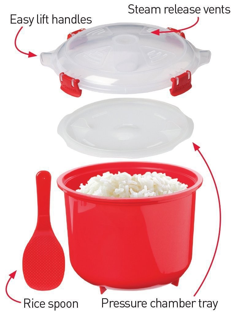 Plastic Microwave Rice Cooker with Spoon Plastic Microwave Rice Cooker with Spoon