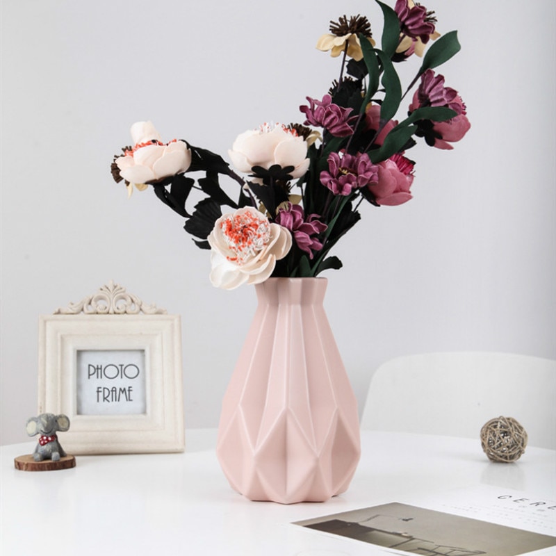 Plastic Modern Flower Vase Home Decoration