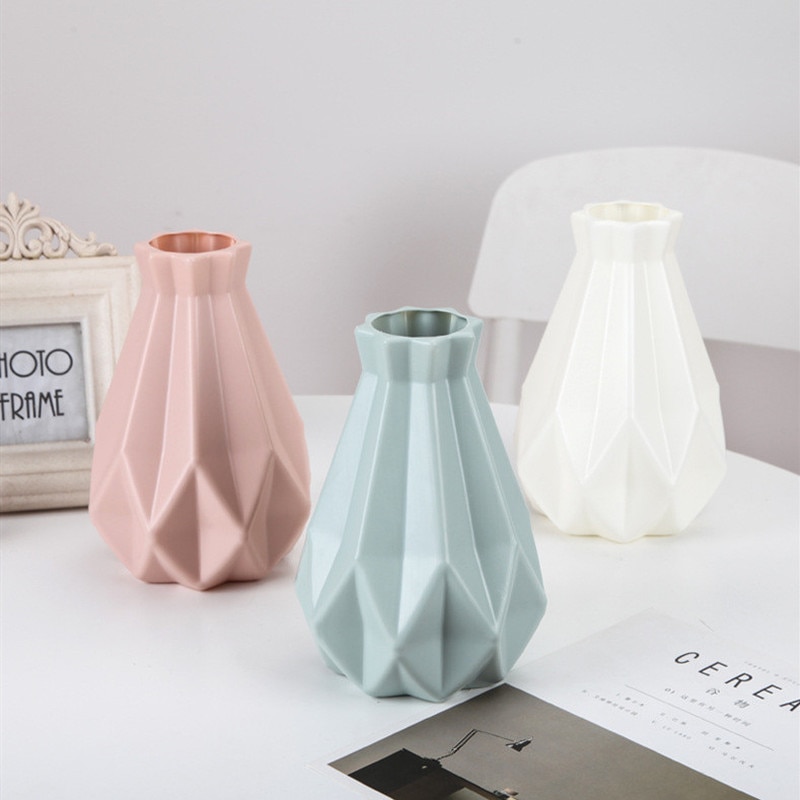 Plastic Modern Flower Vase Home Decoration