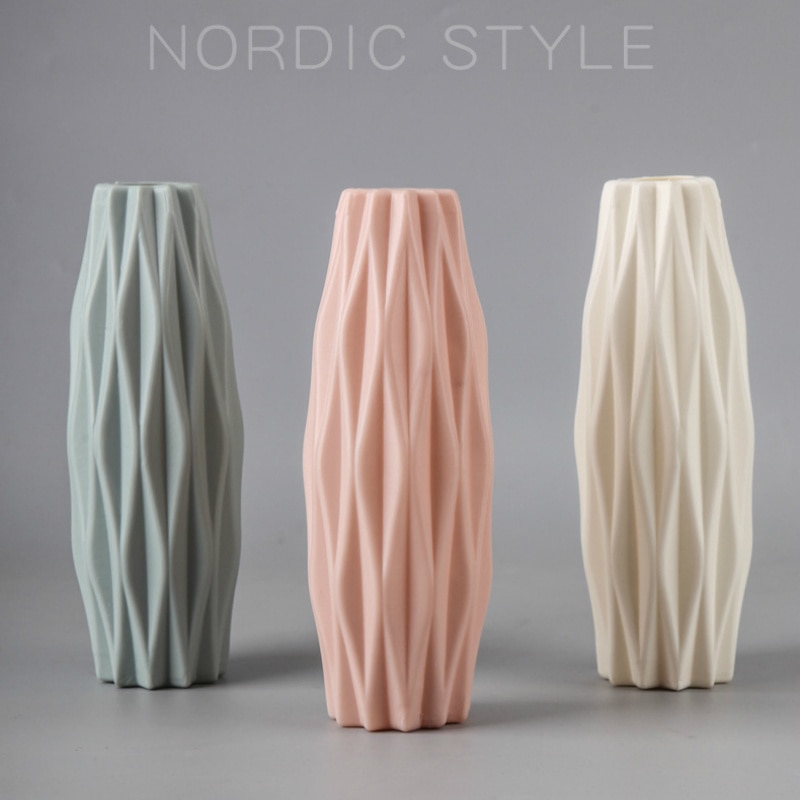 Plastic Modern Flower Vase Home Decoration