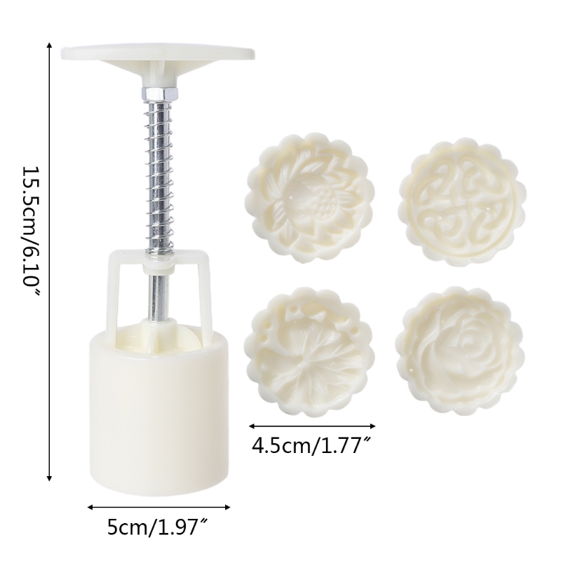 Plastic Moon Cake Stamp Set