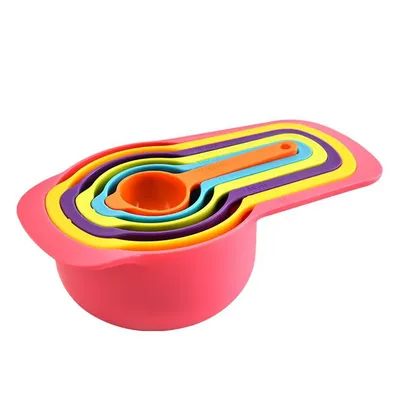 Plastic Nesting Measuring Cups (6pcs) Plastic Nesting Measuring Cups (6pcs)