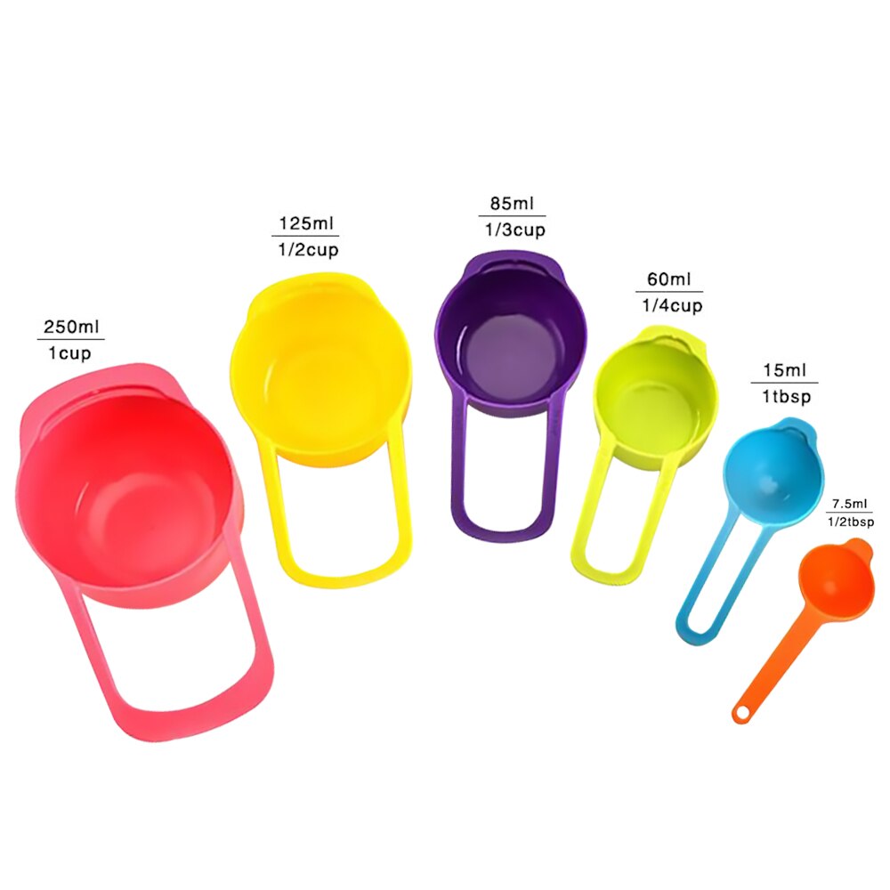 Plastic Nesting Measuring Cups (6pcs) Plastic Nesting Measuring Cups (6pcs)