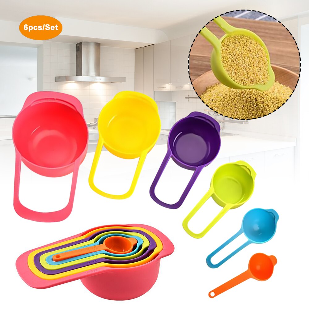 Plastic Nesting Measuring Cups (6pcs) Plastic Nesting Measuring Cups (6pcs)